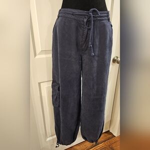 YOUNG FABULOUS & BROKE Navy Pull-on Cargo Jogger Size Small Preppy Relaxed‎